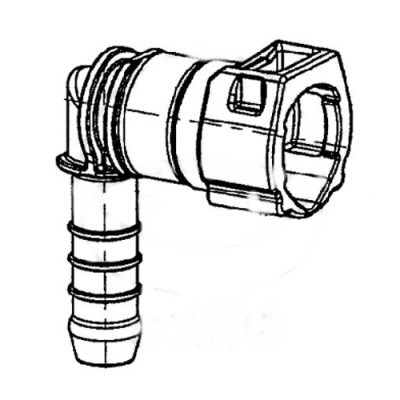Kraftstoffleitung Schnellkupplung T-Stück Winkel mit doppelt Stecker 7,89 -  8 mm kaufen bei