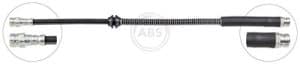 A.b.s. Bremsschlauch [Hersteller-Nr. SL1217] für VW