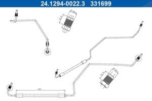 Ate Bremsschlauch [Hersteller-Nr. 24.1294-0022.3] für Renault