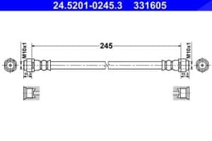 Ate Bremsschlauch [Hersteller-Nr. 24.5201-0245.3] für Chevrolet