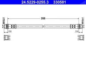 Ate Bremsschlauch [Hersteller-Nr. 24.5229-0255.3] für Citroën