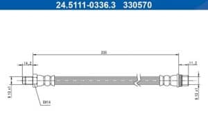 Ate Bremsschlauch vorne