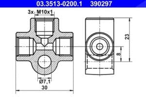 Ate Verbindungs-/Verteilerstück