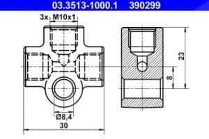 Ate Verbindungs-/Verteilerstück