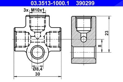 Ate Verbindungs-/Verteilerstück
