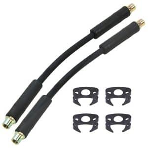 Atec 2x Bremsschlauch + Haltefedern vorne [Hersteller-Nr. 40577557] für Audi