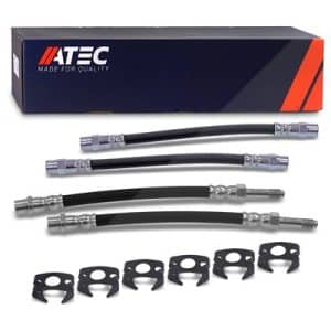 Atec 4x Bremsschlauch + Haltefedern Hinterachse [Hersteller-Nr. 40985299] für VW