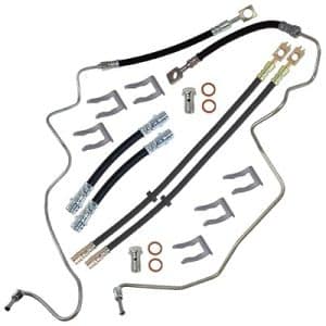 Atec 6x Bremsschlauch + Haltefeder vorne + hinten [Hersteller-Nr. 40580759] für Audi