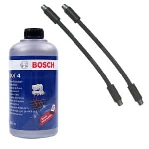 Bestprice 2x Bremsschlauch vorne + 500ml Bremsflüssigkeit [Hersteller-Nr. 31294164] für Audi