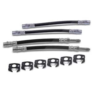 Bestprice 4x Bremsschlauch + Haltefedern Hinterachse [Hersteller-Nr. 40985228] für VW