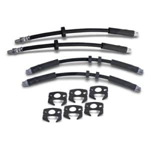 Bestprice 4x Bremsschlauch + Haltefedern Vorne + Hinten [Hersteller-Nr. 40985269] für Audi