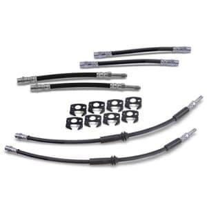 Bestprice 6x Bremsschlauch + Haltefedern Vorne + Hinten [Hersteller-Nr. 40985267] für VW