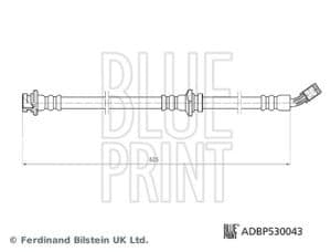 Blue Print Bremsschlauch [Hersteller-Nr. ADBP530043] für Nissan