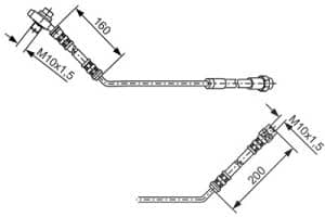 Bosch Bremsschlauch [Hersteller-Nr. 1987476054] für BMW