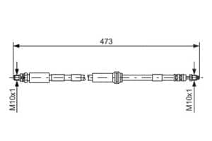 Bosch Bremsschlauch [Hersteller-Nr. 1987476066] für Ford