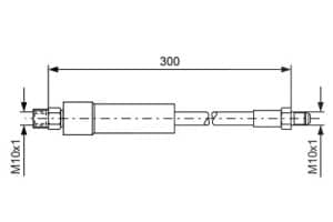 Bosch Bremsschlauch [Hersteller-Nr. 1987476074] für Alpina