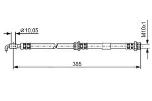 Bosch Bremsschlauch [Hersteller-Nr. 1987476110] für Mazda