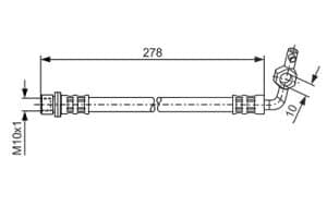 Bosch Bremsschlauch [Hersteller-Nr. 1987476127] für Toyota