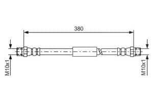 Bosch Bremsschlauch [Hersteller-Nr. 1987476138] für VW