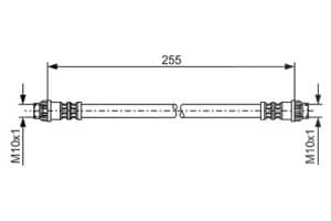 Bosch Bremsschlauch [Hersteller-Nr. 1987476178] für Citroën