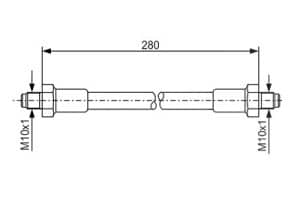 Bosch Bremsschlauch [Hersteller-Nr. 1987476267] für Ford
