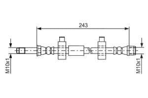 Bosch Bremsschlauch [Hersteller-Nr. 1987476320] für VW