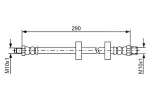 Bosch Bremsschlauch [Hersteller-Nr. 1987476334] für Audi