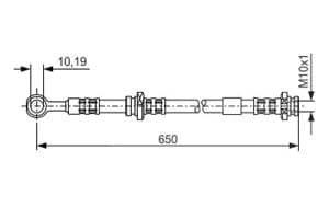 Bosch Bremsschlauch [Hersteller-Nr. 1987476364] für Nissan