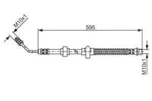 Bosch Bremsschlauch [Hersteller-Nr. 1987476372] für Citroën