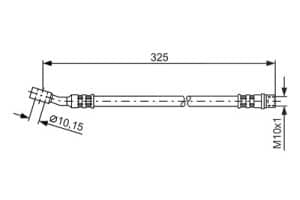 Bosch Bremsschlauch [Hersteller-Nr. 1987476394] für Opel