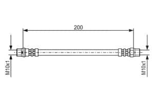 Bosch Bremsschlauch [Hersteller-Nr. 1987476403] für BMW