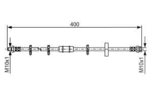 Bosch Bremsschlauch [Hersteller-Nr. 1987476413] für Autobianchi
