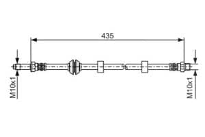 Bosch Bremsschlauch [Hersteller-Nr. 1987476415] für Seat