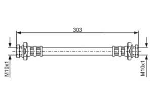 Bosch Bremsschlauch [Hersteller-Nr. 1987476436] für Subaru
