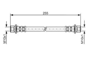 Bosch Bremsschlauch [Hersteller-Nr. 1987476457] für Citroën