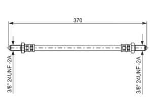 Bosch Bremsschlauch [Hersteller-Nr. 1987476475] für Alfa Romeo
