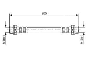 Bosch Bremsschlauch [Hersteller-Nr. 1987476477] für BMW