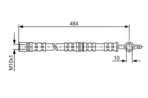 Bosch Bremsschlauch [Hersteller-Nr. 1987476551] für Toyota