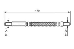 Bosch Bremsschlauch [Hersteller-Nr. 1987476595] für Land Rover