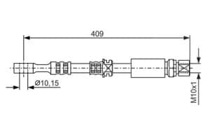 Bosch Bremsschlauch [Hersteller-Nr. 1987476644] für Chevrolet