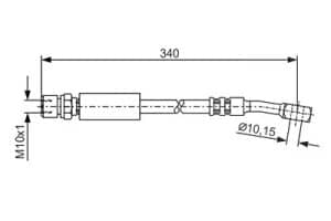 Bosch Bremsschlauch [Hersteller-Nr. 1987476691] für Chevrolet