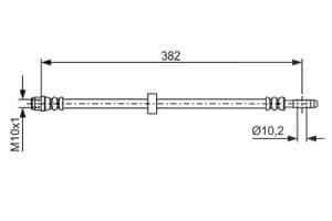 Bosch Bremsschlauch [Hersteller-Nr. 1987476696] für Seat
