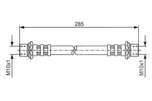 Bosch Bremsschlauch [Hersteller-Nr. 1987476725] für Lexus