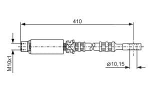 Bosch Bremsschlauch [Hersteller-Nr. 1987476805] für Chevrolet