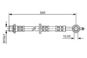 Bosch Bremsschlauch [Hersteller-Nr. 1987476837] für Toyota