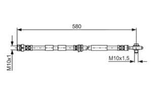 Bosch Bremsschlauch [Hersteller-Nr. 1987476849] für Audi