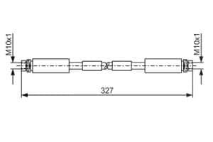 Bosch Bremsschlauch [Hersteller-Nr. 1987476856] für Audi
