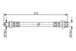 Bosch Bremsschlauch [Hersteller-Nr. 1987476877] für Fiat