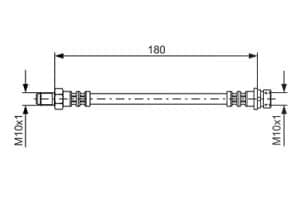 Bosch Bremsschlauch [Hersteller-Nr. 1987476887] für Ford