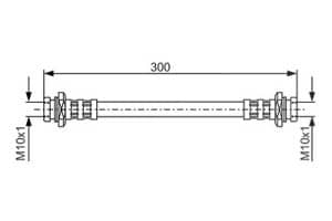 Bosch Bremsschlauch [Hersteller-Nr. 1987476908] für Nissan